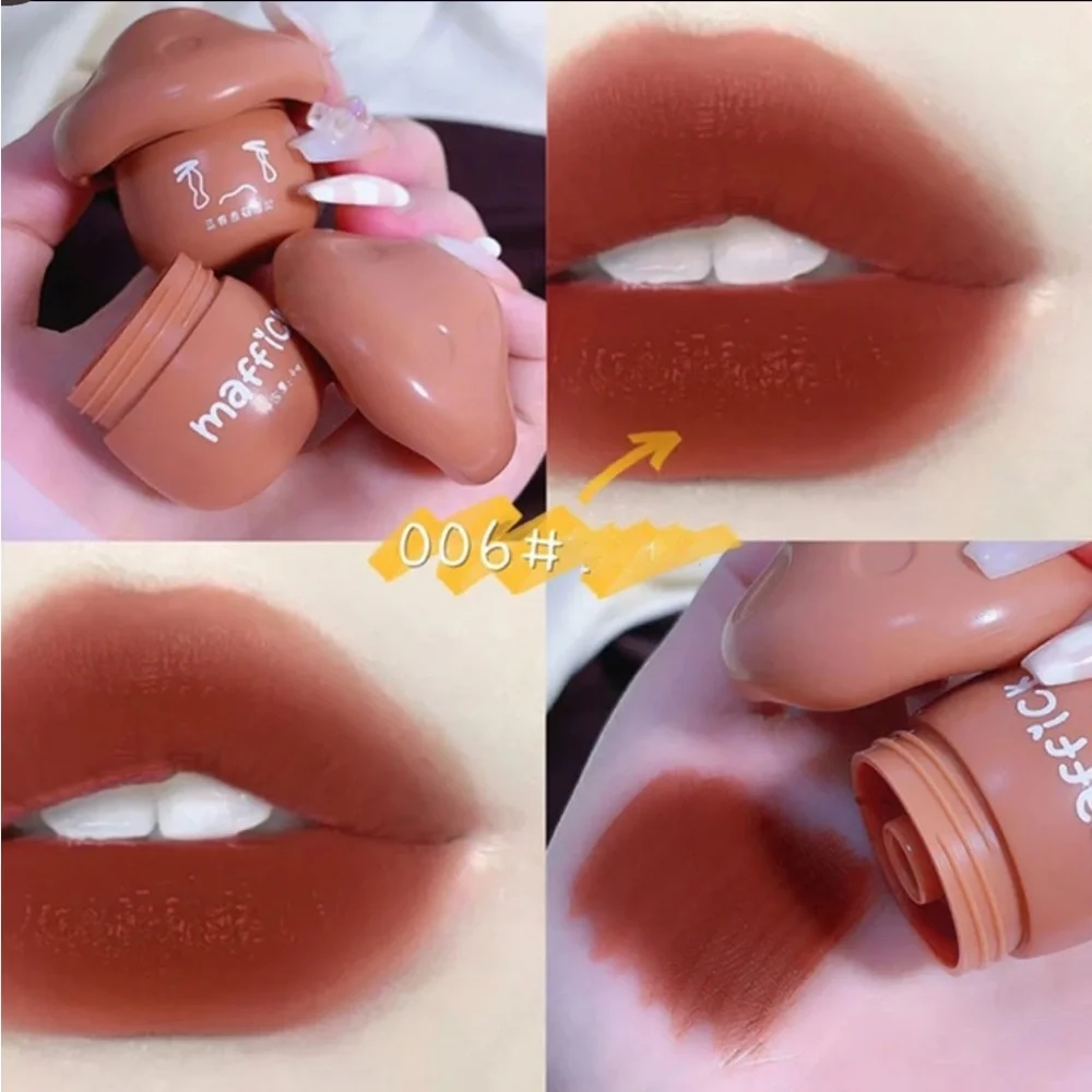Whimsical Mushroom Potted Lipstick with Applicator - NIB